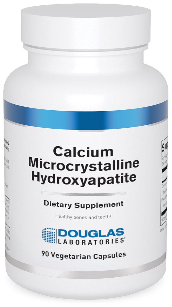 דאגלס מעבדות Calcium Microcrystalline hydroxyapatite - שיניים ותמיכה בריאות העצם * - עם Calcium & Phosphorus Micronutrients - תוספי תזונה - 90 טבליות