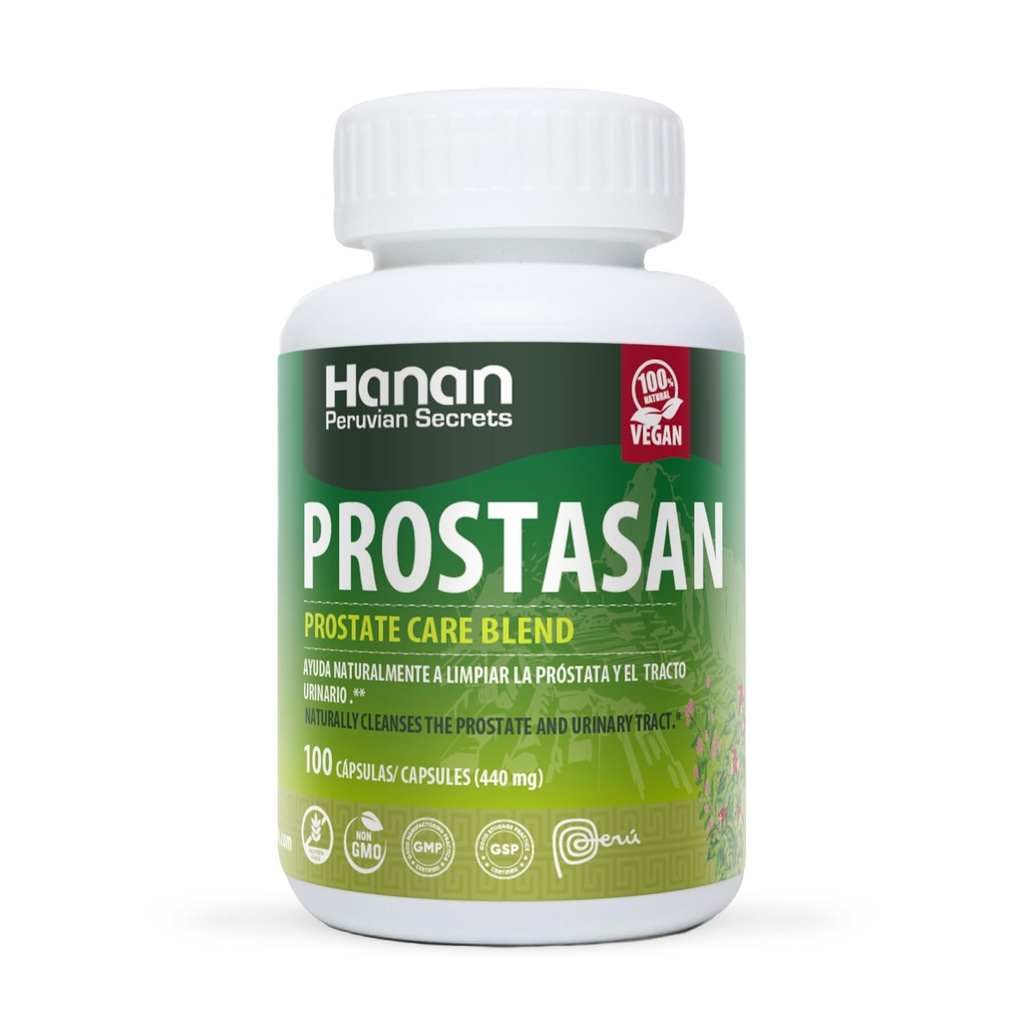 Hanan Prostasan Prostate Care בלגן | 100 קפסולות | סיוע טבעי לנקות את Prostate & Urinary Tract