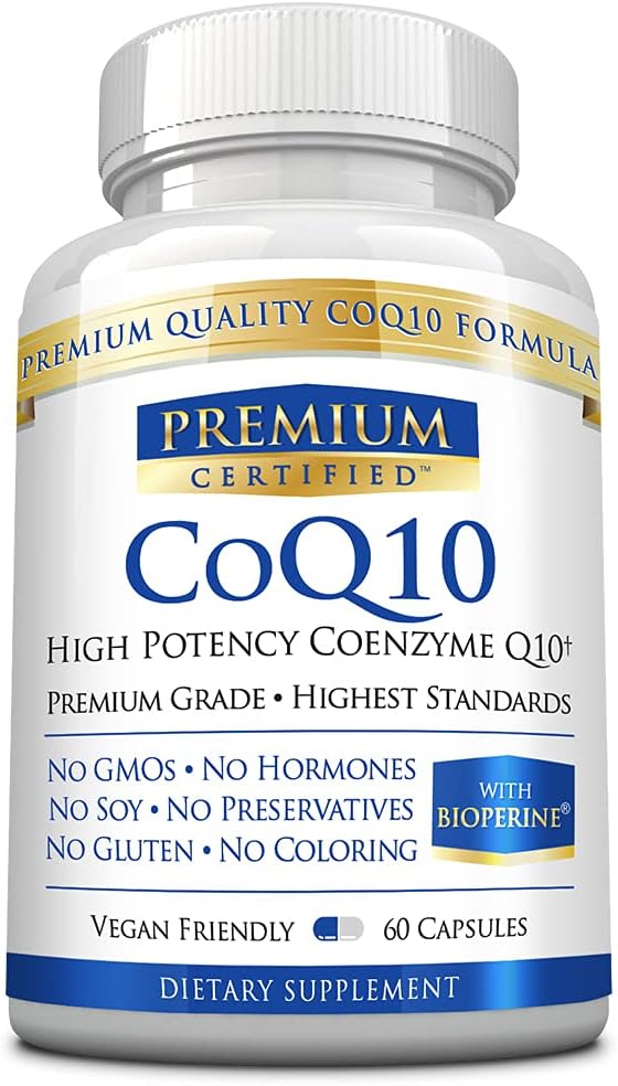 CoQ10 - Coenzyme Q10 300 מ"ג עם שמן MCT ו פיפרין - קיצור מהיר - רמות נוגד חמצון Boost Antioxidant, שיפור אנרגיה, תמיכה Cardio ופוריות - 60 קפסולות - ידידותי טבעוני