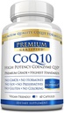 CoQ10 - Coenzyme Q10 300 מ"ג עם שמן MCT ו פיפרין - קיצור מהיר - רמות נוגד חמצון Boost Antioxidant, שיפור אנרגיה, תמיכה Cardio ופוריות - 60 קפסולות - ידידותי טבעוני
