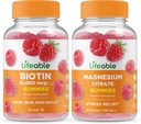biotinable + Magnesium, חניכיים Bundle - גדול Tasting, ויטמין תוסף, Gluten חינם, GMO חינם, Chewable.