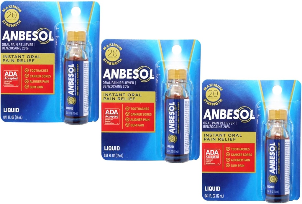 Abesol מקסימום כוח נוזל, 0.41 פלויד אוונס (Pack of 3)