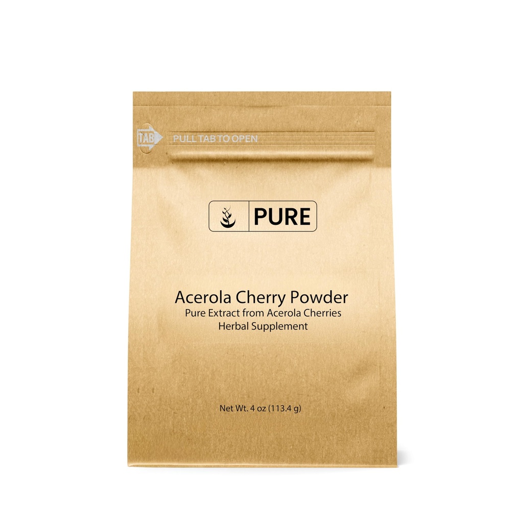 תרכובות מקוריות טהורות Acerola Cherry אבקת 4oz Non-GMO, Gluten Free, Eco-Friendly Packaging