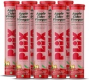 PLIX - The PLANT FIX Apple Cider Vinegar Efferscent Tablet with the Mother, 700 מ"ג ACV עם VIT B12, B6, Pack of 8 | Vegan, No added Sugar, non-GMO & Gluten-Free Free-Free