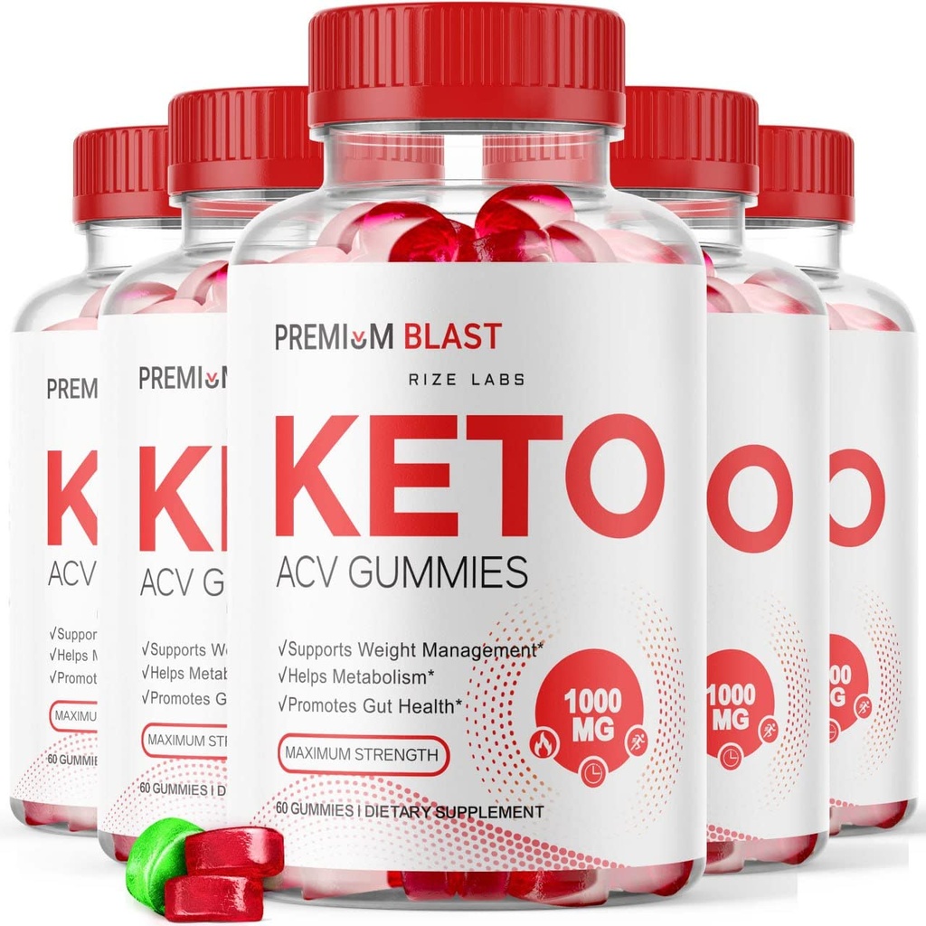 מעבדות rize - Premium Blast Keto ACV חניכיים לירידה במשקל, פורמולה מתקדמת, Apple Cider Vinegar לניהול משקל, כוח מקסימלי (300 חניכיים) (Pack of 5)