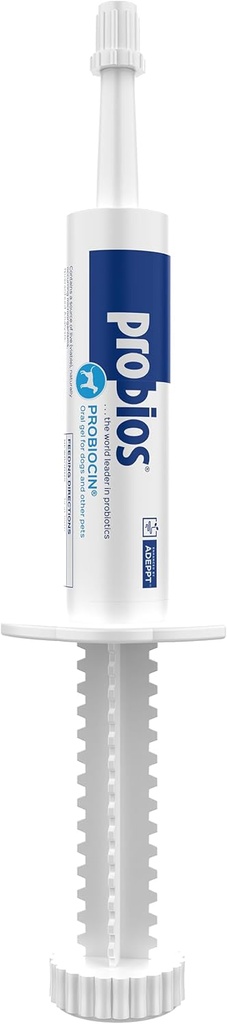 Probios Probiocin אוראלי Pet Gel עבור כלבים וחתולים, תוסף פרוביוטי לתמיכה Digestive & Immune, 15 g Tube