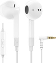 LUDOS FEROX Wired Earbuds in-Ear Headphones, 5 שנים Warranty, אוזניות עם Microphone, Noise Isolation Corded עבור 3.5 מ"מ ג'ק אוזן Buds עבור iPhone, סמסונג, מחשב, ילדים, תלמידי בית הספר, תלמידי בית הספר, סטודנטים, תלמידי בית הספר.