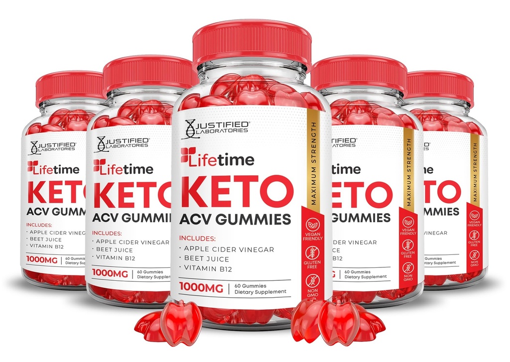 (חבילה) Lifetime Keto ACV Gummies Advanced Formula 1000MG Lifetime Ketomies Apple Cider Vinegar פורמולה עם אבקת מיץ Pomegranate B12 טבעוני non GMO 300 מסטיק