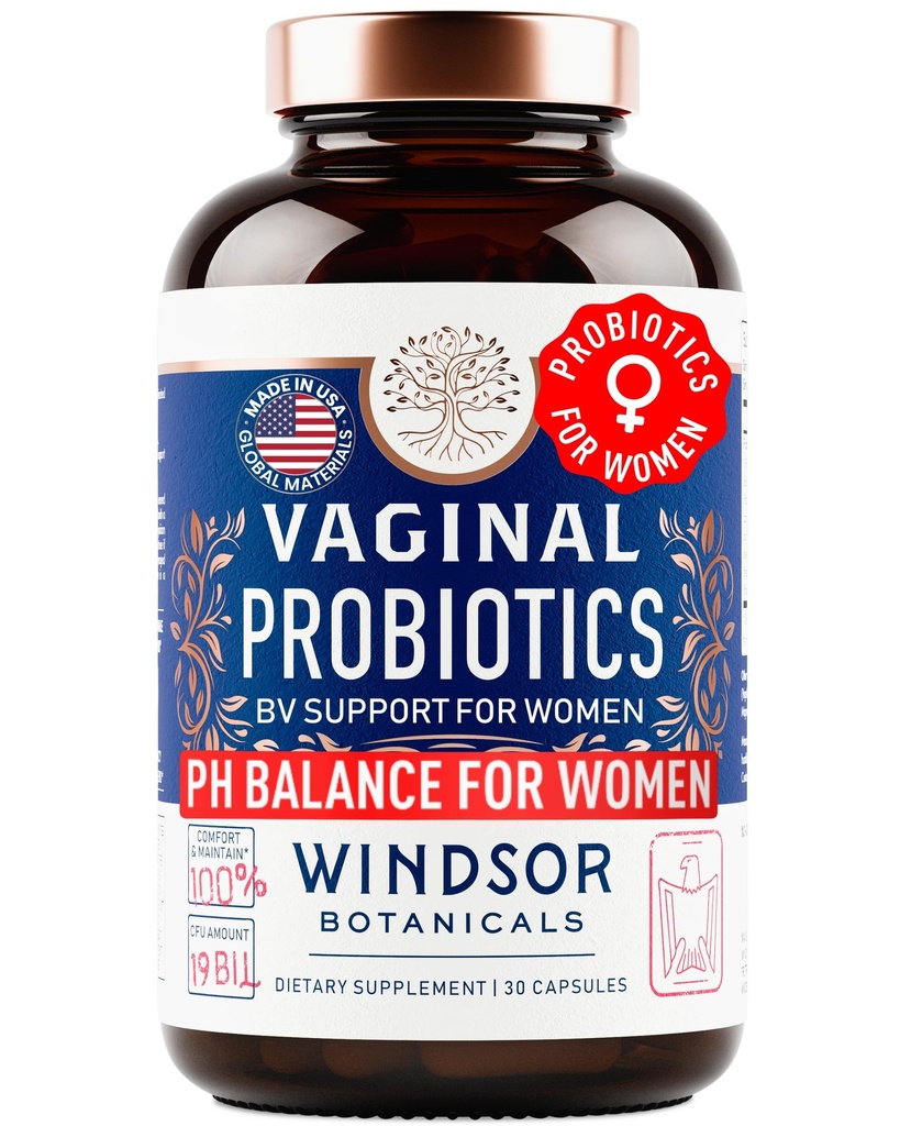 Probiotics for Women - 19Bil CFU,15-Strain Lactobacillus Probiotics for PH Balance, Urinary Tract Support, Odor & Yeast Health - Balance Complex for Women BV Supports - 30 Vegan Caps