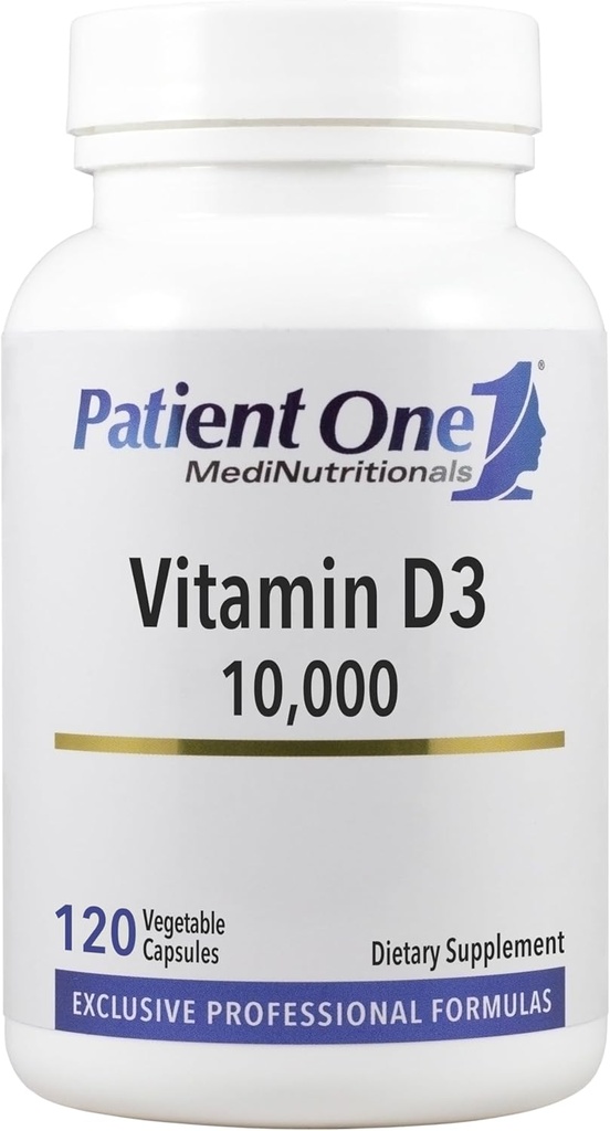 מטופל אחד ויטמין D3 10,000 IU | תוספת לתמיכה ב- Immune, Heart and Bone Health* | Highly Absorbable Cholecalciferol Form