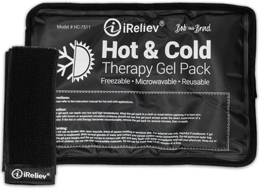 Ice Pack for Hot & Cold Therapy Pack - Hot & Cold Relief, Reusable, Freezable & מיקרוגלable, Pain & השרירים Soreness, Arm, Leg, Knee, Shoulder, Back Pain Relief, Compression Pack & Fit