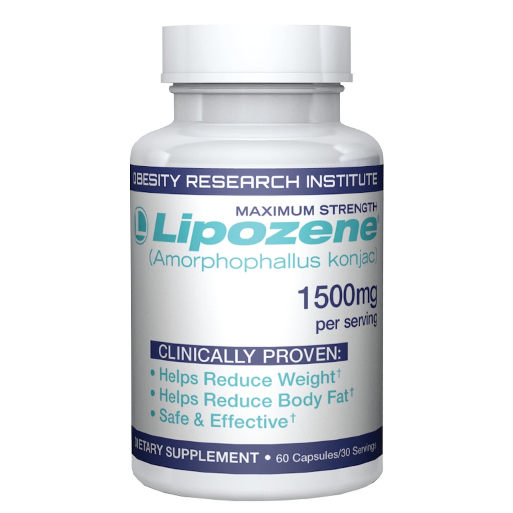 Lipozene Diet Pills - Weight Loss Supplement - Appetite Suppressant - 1 בקבוק של 60 קפסולות עבור 30 משרתים - No Caffeine