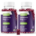 Vite Melatonin Gummies 10 מ"ג - חניכיים שינה למבוגרים כוח נוסף מלטונין - טבעוני, GMO חינם, Gluten חינם - 120 Count Count