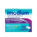 Imodium Multi-Symptom Relief Caplets, Loperamide hydrochloride & Simethicone Anti-Disarrheal Medicine for Relief of Diarrhea, Gas, Bloating, Cramps & Stress, HSA/FSA Eligible, 12 ctheal Medicine