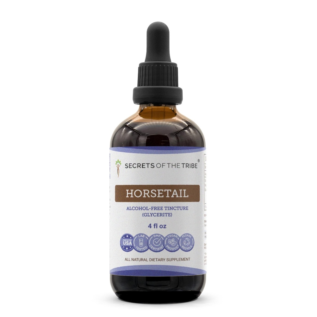 סודות של ה- Tribe Horse Tinctailture Alcohol-Free Extract (Equisetum arvense) Dried Herb 4
