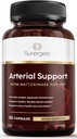 Sunergetic Premium Nattokinase תוסף לתמיכה אמנותית - Nattokinase 2000 FU (NSK-SD) Pycnogenol, Pomegranate & Beets - 100mg Nattokinase for Artery Health, Heart & Blood Vessels-30 קפסולות
