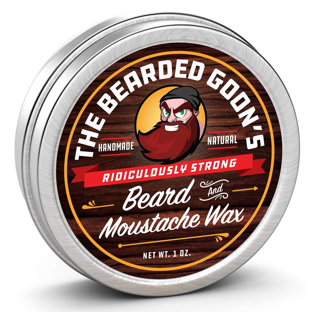 מוסטache חזק ו Beard Wax for Men | All Day Style Control to Tame Face Hair