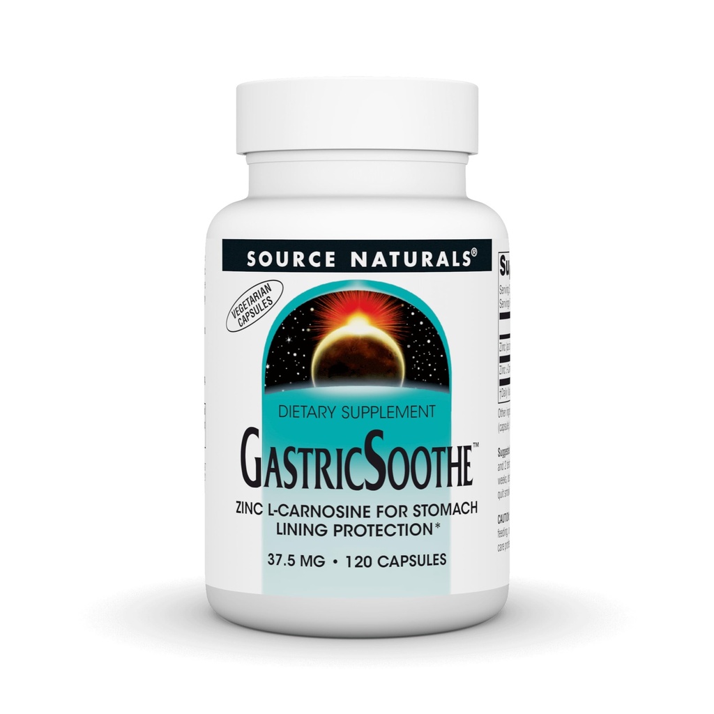מקור Naturals GastricSoothe Zinc L-Carnosine - 120 Veggie Caps