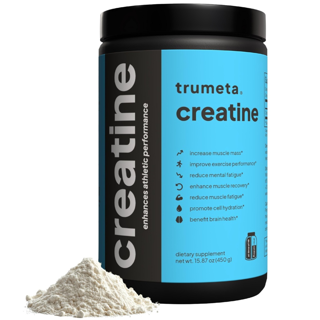 אבקת Creatine Monohydrate ממקסימה את נקודות העבודה שלך, התאוששות, וצמיחה שרירים עם Creatine טבעוני - תוסף קריאטין טהור עבור Steady, All-Day Energy ו- Focus - 90 משרתים