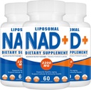 2200mg Liposomal NAD+ תוסף,NAD עבור אנרגיה סלולרית, Aging Defese, 180 קפסולות