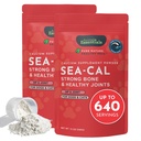 Animal Essentials Sea-Cal - אבקת Calcium טהורה לכלבים עם Magnesium, תוספת משותפת לכלבים וחתולים עבור עצמות בריאות ושיניים, בריאות משותפת, קליפורניה Seaweed Calcium - 12 oz (Pack של 2)