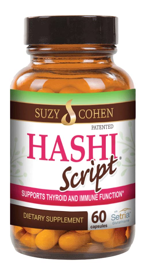 תסריטים חיוניים HashiScript Thyroid ו Immune תמיכה פורמולה עם Catalase ו Glutathione - על ידי סוזי כהן