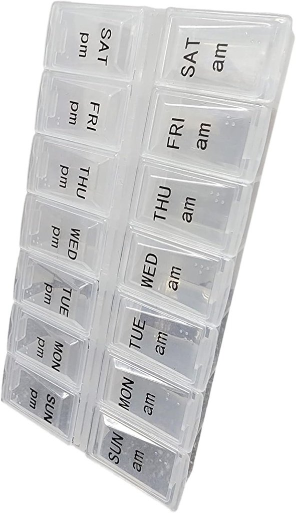 פעמיים ביום גלולות מארגנת, יום שבועי ו- Night Container, Day ו- Night Medicine או ויטמין עבור בוקר או לילה AM הפרדה (3)