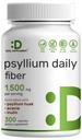 Psyllium Husk 1500 מ"ג פרי המשרתת, 300 קפסולות - 3 ב 1 סיבים תוספת עם Inulin & Acacia Complex - Natural Soluble סיבים, תומך בבריאות העיכול - מבוסס צמחים, non-GMO