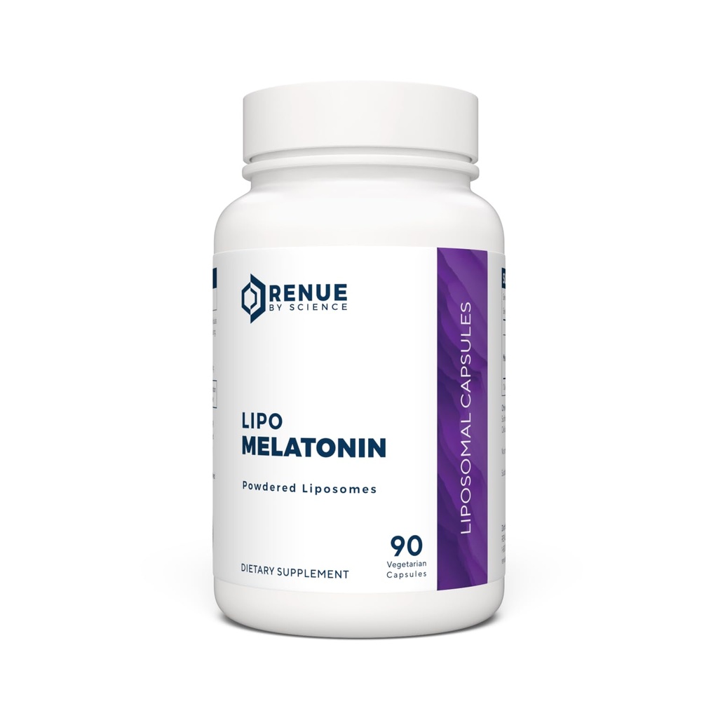 Renue by Science Melatonin | Liposomal Melatonina תוסף | 90 קפסולות מלטונין חוזק גבוה - 1 מ"ג מלטונין עבור שירות | Sleep Aid Melatonin | Non-GMO | Made in the USA & Third-Party Tested