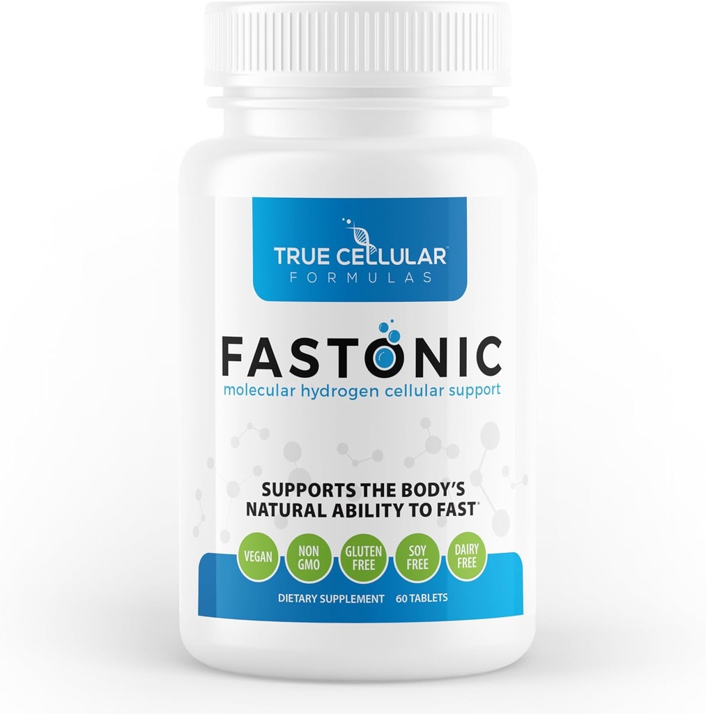 Fastonic Molecular Hydrogen תוסף-Elite רמה של H2-60 משרתות (60 טבליות) Non GMO,Gluten Free, Soy Free Effortless Fasting, Im מוכח פונקציונליות קוגניטיבית,Skin Health