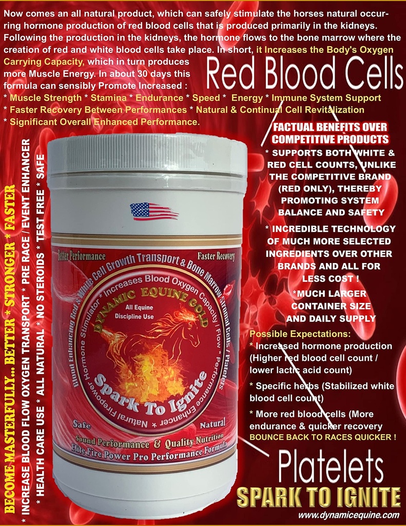 Spark to Ignite... Blood Oxygenation Natural Fire Power Pro Performance Enhancer באופן טבעי מדגימים את הורמון EPO ל- Boost Performance.