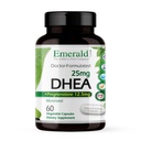 Emerald Labs DHEA 25mg - Adrenal Support Supplement to Help הורמונלי Balance - כולל DHEA - Gluten-Free - 60 קפסולות ירקות (30 ימים אספקה)