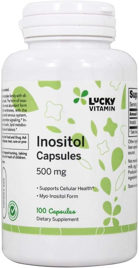 LuckyVitamin - Inositol Health 500 מ"ג. - 100 קפסולות