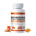 ElevateLife Berberine תוסף - Berberine 1500mg Per לשרת, 120 קפסולות - Berberine HCI - Berberine Plus - Plus Pure Ceylon Cinnamon, Berberine HCI Roots גלולות