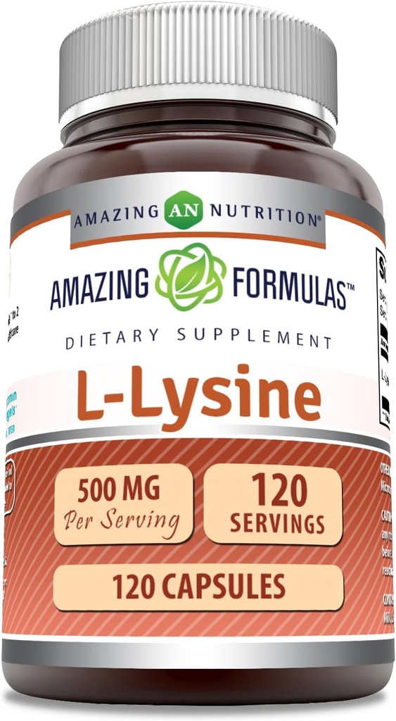 פורמולה מדהימה L-Lysine 500 מ"ג קפסולות Amino Acid תוסף