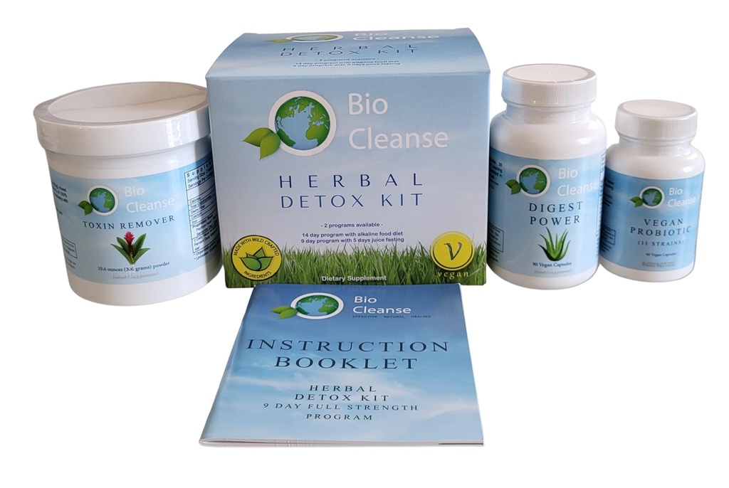 Bio ניקוי Detox Kit, כולל פרוביוטיקה פורמולה, כוח העיכול ו Bentonite Psyllium, מושבת טיפול, חיסול בריא ו Gut Health