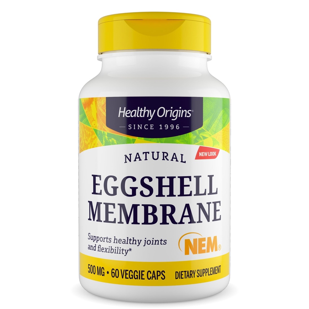 מקורות בריאים של Eggshell Membrane 500 מ"ג (NEM, Non-GMO, Gluten Free, Joint Support), 60 ווג'י Caps