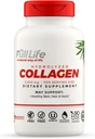 Full Life hydrolyzed Collagen תוספים - כדורי Bovine Collagen לנשים וגברים - קפסולות קוליות כשרות, Gluten-Free - 90 Veggie קפסולות 2,500 מ"ג