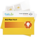 PatchAid B12 Energy Plus Topical Patch | תמיכה באנרגיה טבעית & Focus | 8 Hour Wear for Enhanced Absorption