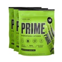 PRIME HYDRATION+ Sticks Lemon Lime | אבקת הידרה Single Serve Sticks | אבקת אלקטרוליטה על Go | Low Sugar | Caffeine-Free | 48 Sticks