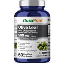 NusaPure Olive Leaf 50:1 Extract, 500 מ"ג שווה ל-25,000 מ"ג - 50% Ol Europein Vegan / Vegetarian - Super Power No Oil 60 קפסולות