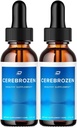 Cerebrozen Tinnitus אוזניים טיפות - Cerebrozen 24, Cerebrozen נוזל טיפות, Cerebrozen ביקורות, Cerebrozen טיפות עבור אוזן הקלה (2 Pack - 120 ML)