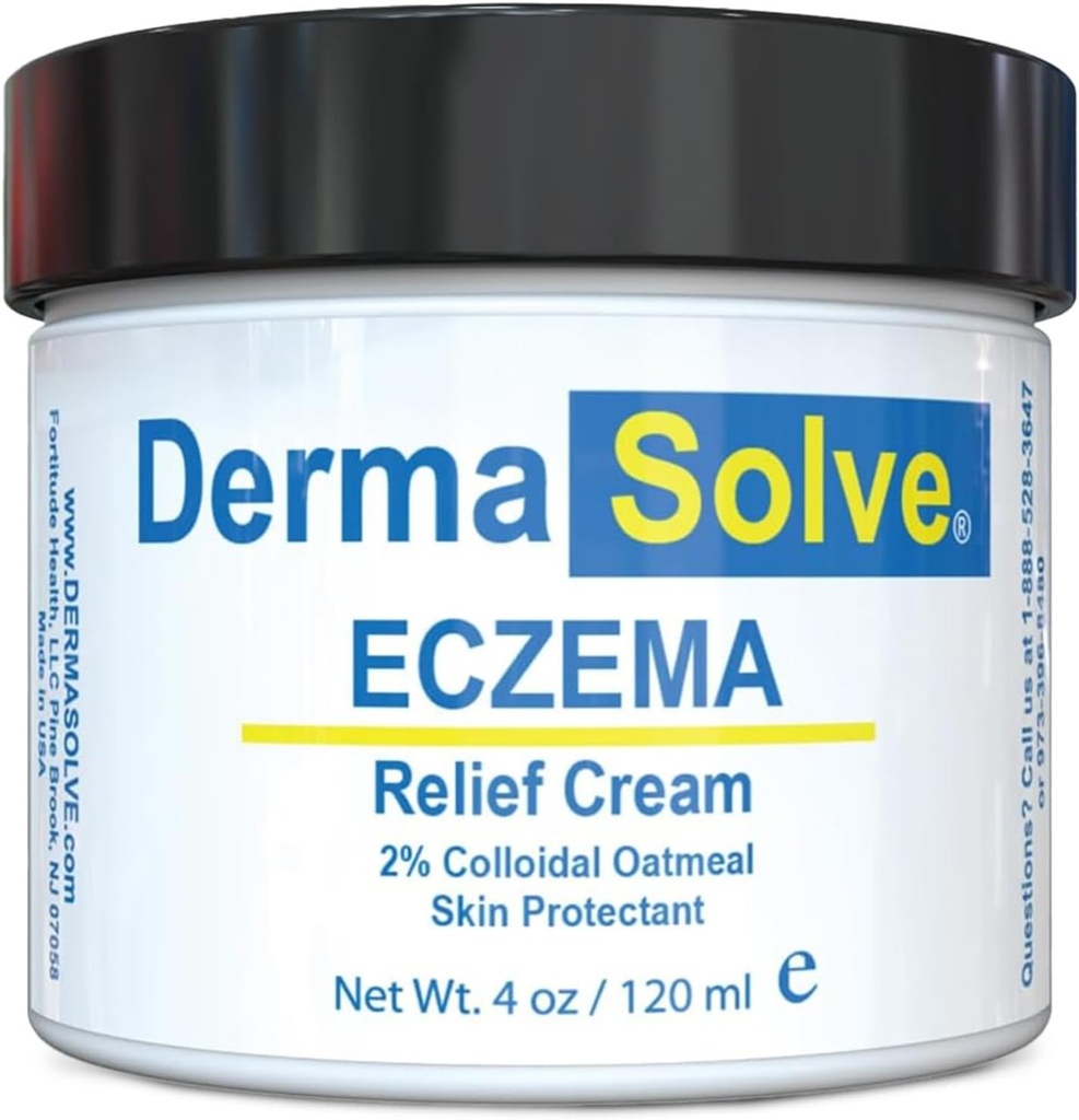 Dermasolve Full Body Eczema Relief Lotion Cream - Flare Control Therapy Balm That Protects, Moisturizes, ותיקון ילדים עור, תינוקות ומבוגרים - Steroid חינם (4 Fl Oz, 1)