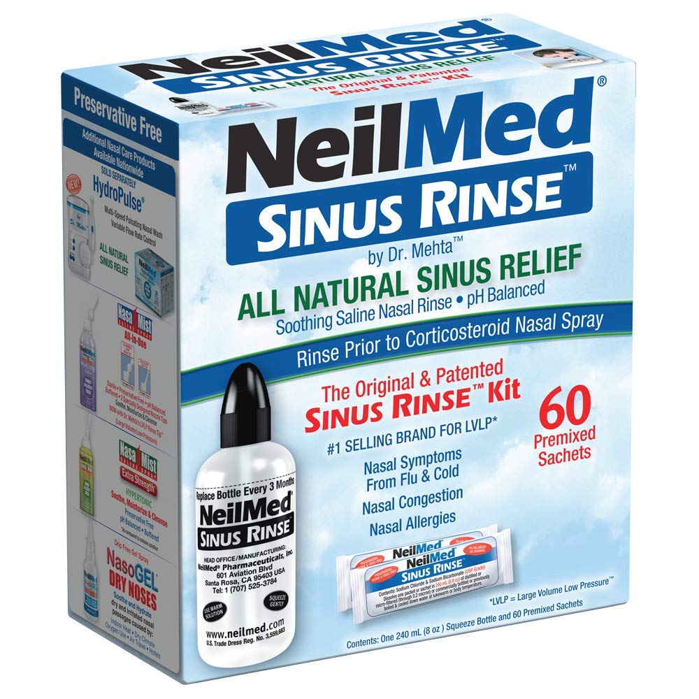 ניל מדס Sinus Rinse - A Complete Sinus Nasal Rinse Kit, 50 ספירה (Pack of 1) עשויה להשתנות