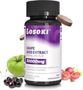 לוסוקי Skin Nourishing תוסף - Infused with Grape Seed Extractd Extract and ויטמין C - 60 טבליות
