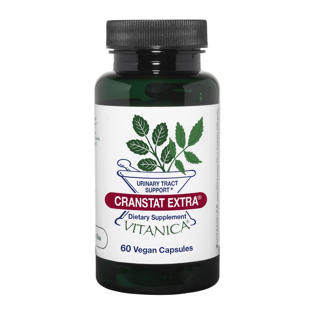 Vitanica Cranstat אקסטרה, Urinary Tract תמיכה, טבעוני, 60 קפסולות