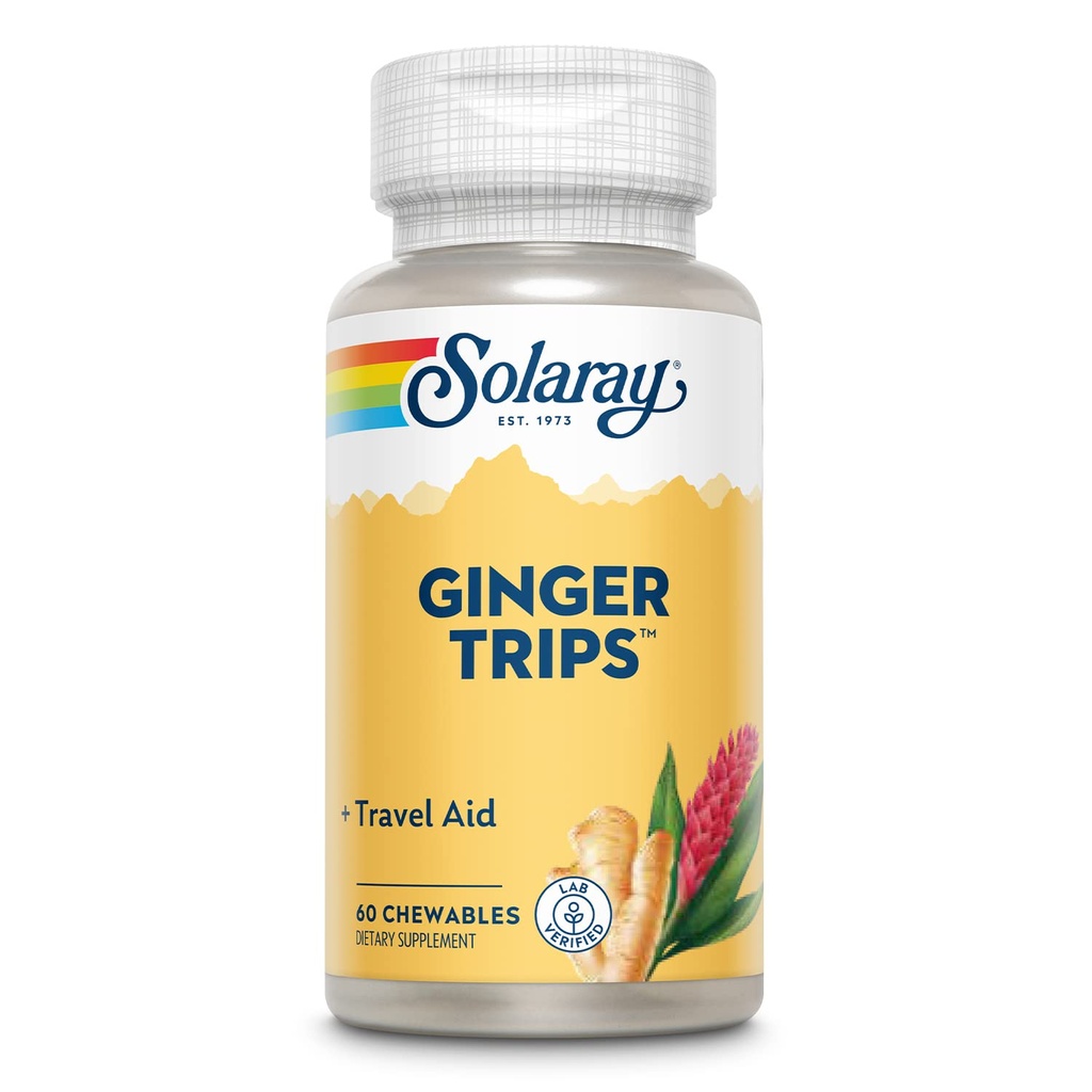 SOLAרי ג'ינג'ר נסיעות סיוע שורש | תוצאות חיפוש > תמיכה בריאה W/Honey, Stevia & Moasses | 60 Chewables