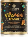 ויטמינים תזונתיים חיוניים Splashi - ילדים multivitamin אבקה - תמיכה תזונתית - 13 ויטמינים פעילים ו -6 מינרלים צ'lated, Prebiotic סיבים - Orange Flavor - (10.4 oz)