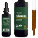 מרכז הריפוי העולמי - Selenium 200mcg, תוסף Selenium טיפות עם רכיבים אורגניים, אנטי-oxidants עבור Thyroid ו- Immune תמיכה, non-GMO & Gluten-חינם, עבור גברים ונשים - 2 Fl Oz Oz Oz