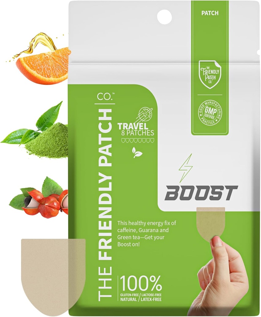 The Friendly Patch Boost Patch - Travel 8 Pack.